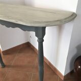 Patinated wooden console