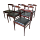 Suite de 6 chaises scandinaves 1960