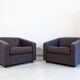 Vintage Geometric Armchairs By Zfm, Poland, 1970s, Set Of 2