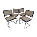Suite 4 chairs cesca B32 Marcel Breuer vintage 1990