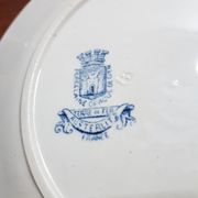 Earthenware dessert plate Terre de Fer , Austerlitz