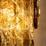 Smoked glass suspension by Murano, Kalmar, Austria, 1970s