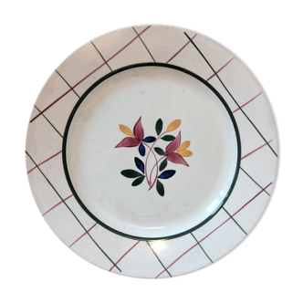 Grande assiette fleurie Gien Tamaris