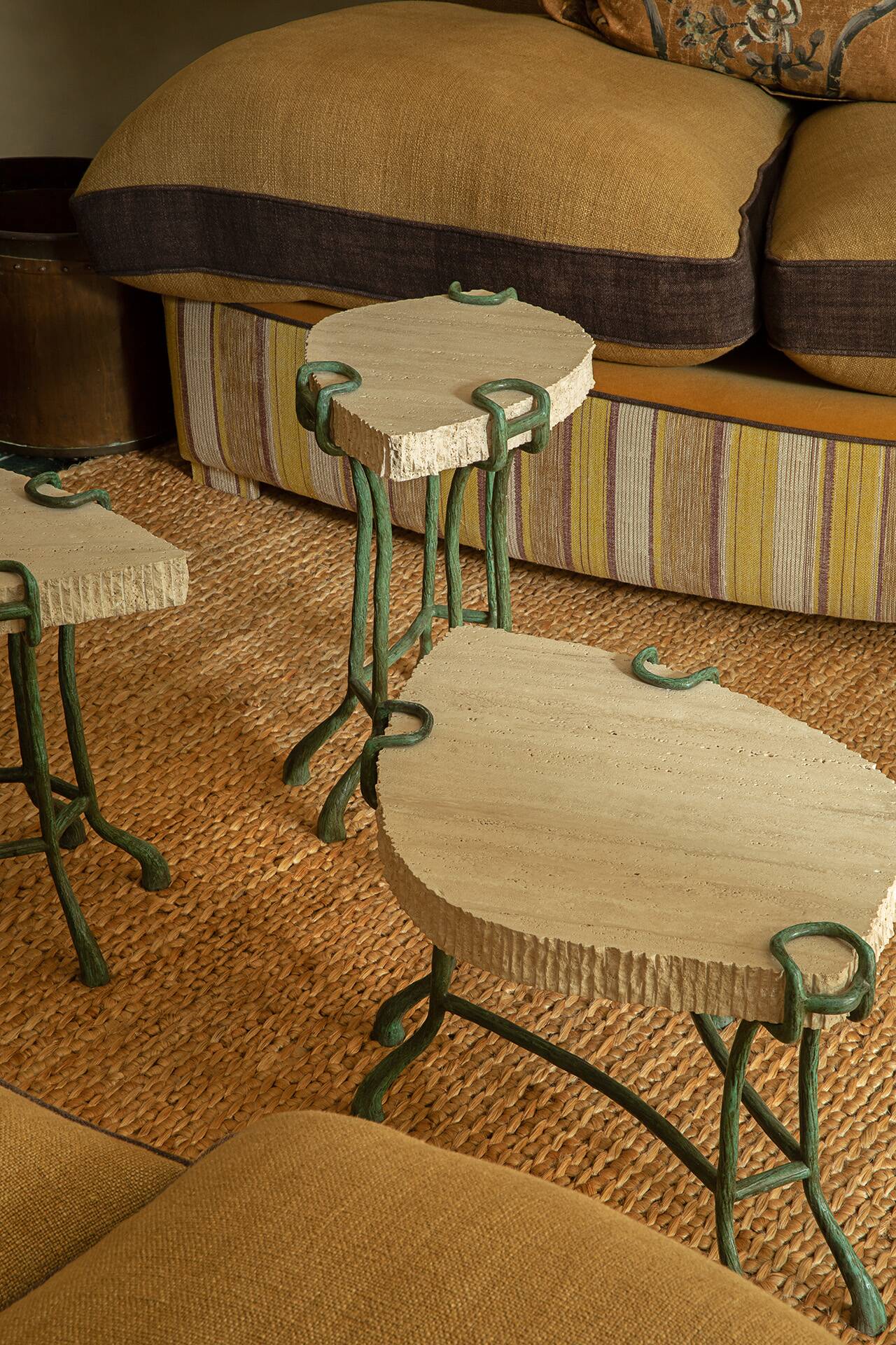 Fossil Leaf Side Tables