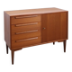 Teak sideboard met 4 lades en houten grepen, Bornhold