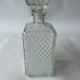 Square whisky decanter diamond patterns Selency x Monoprix Croisé Laroche