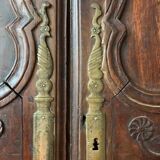Antique carved wooden cabinet doors, 18th century
