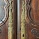 Antique carved wooden cabinet doors, 18th century