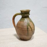 Old glazed terracotta jar