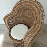 Fauteuil en osier