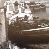 Old photograph Tugboat 1950s/1960s Abeille N°1 Nantes