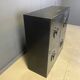 Black brutalist bar cabinet, 1970s