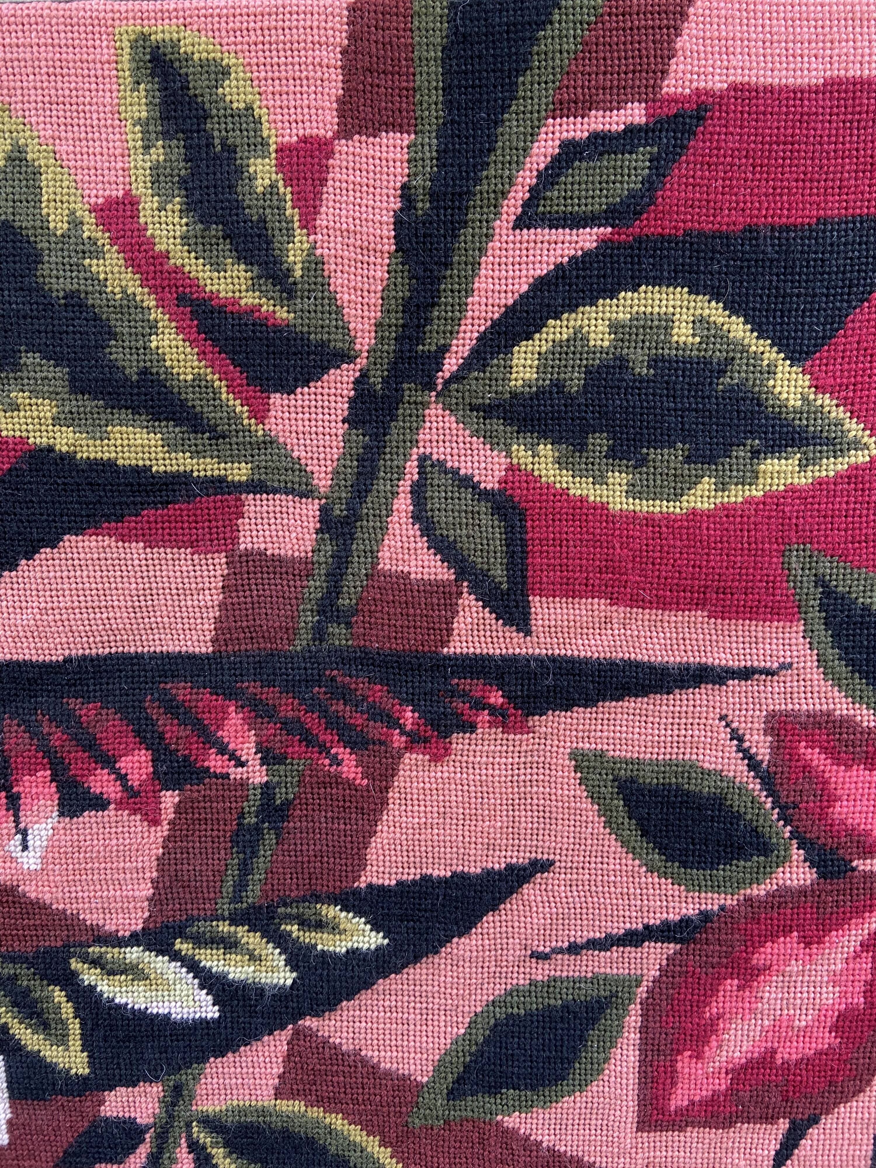 Wall tapestry -Peacock pattern- 60s