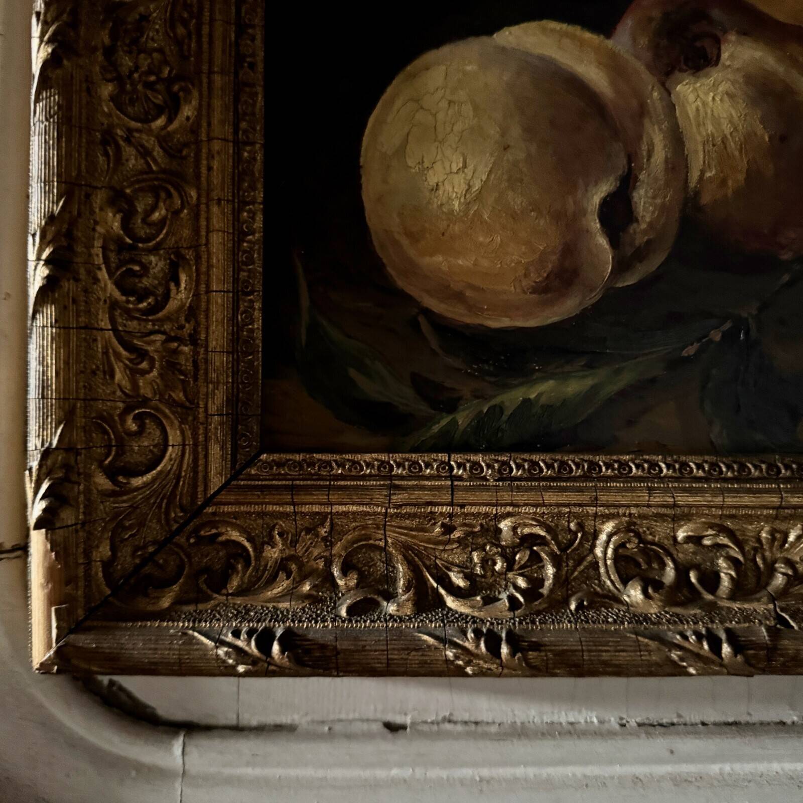 Pair of still lifes, oils on cardboard, fruits, 20th century by L. Gauthier