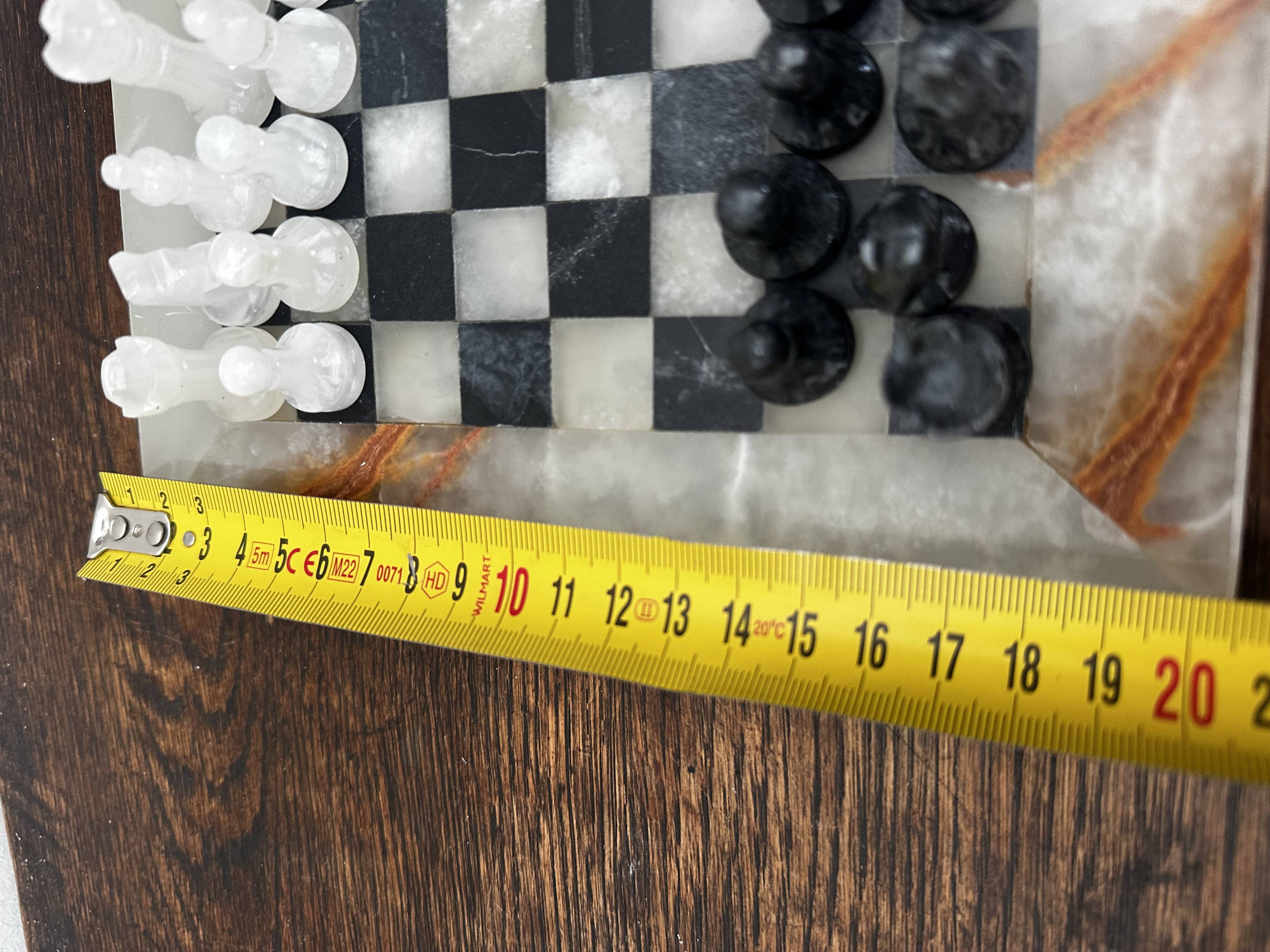 Vintage marble chess set 21/21 cm