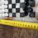 Jeu d'échecs vintage en marbre 21/21 cm