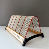 Vintage record stand, vinyl record holder, Plattofix Germany