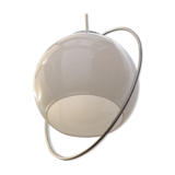 White opaline art deco hanging