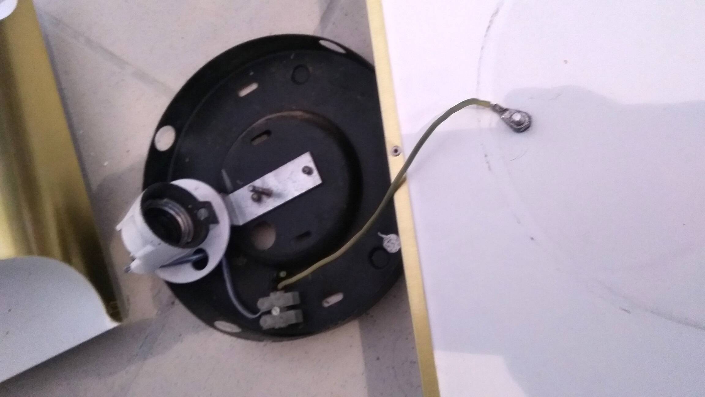 Pair of Staff 1970 wall lights in gold color