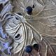 Brass catchall - leaves and branches, Art Nouveau style