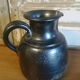 Black enameled ceramic pitcher "Jean Marais"