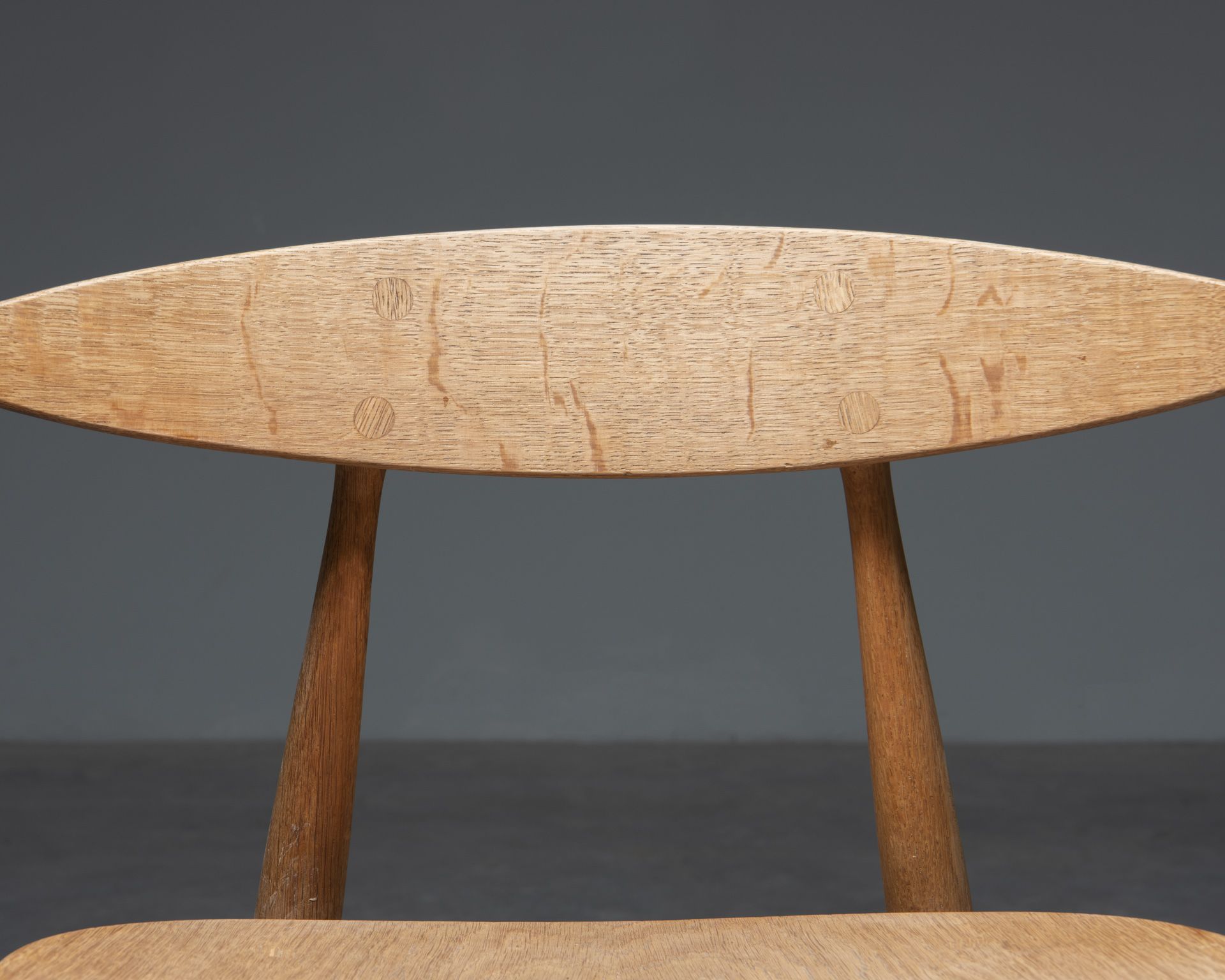 Set of 3 Chairs CH33 Hans Wagner, Carl Hansen & Søn, 1950s, Denmark