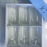Set of 6 tall crystal glasses JG DURAND