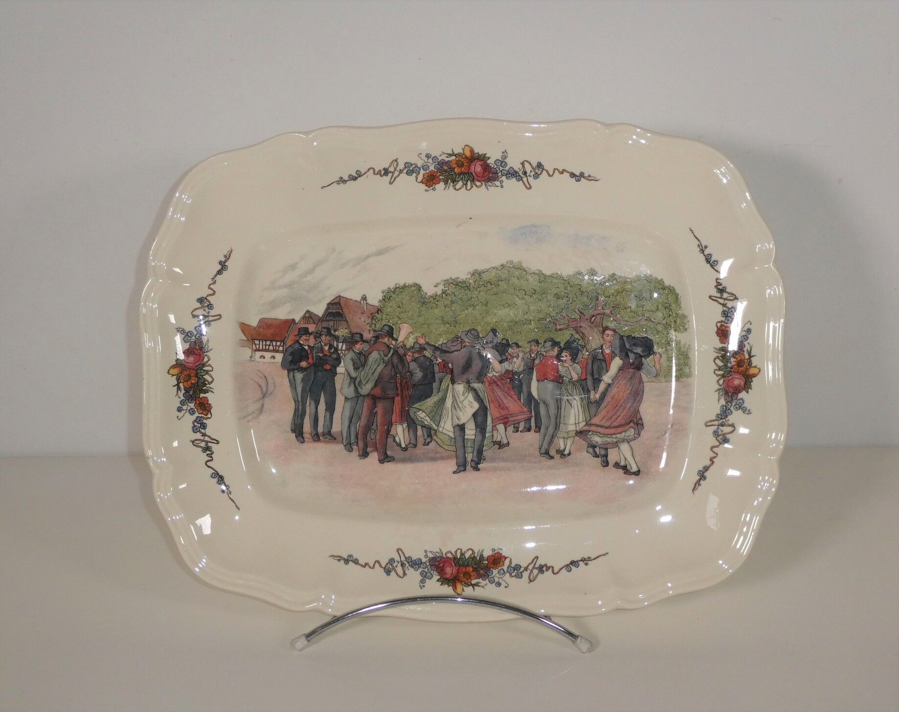 Serving dish "obernai" sarreguemines