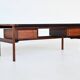 Arne Vodder desk in rosewood and leather Sibast Denmark 1960