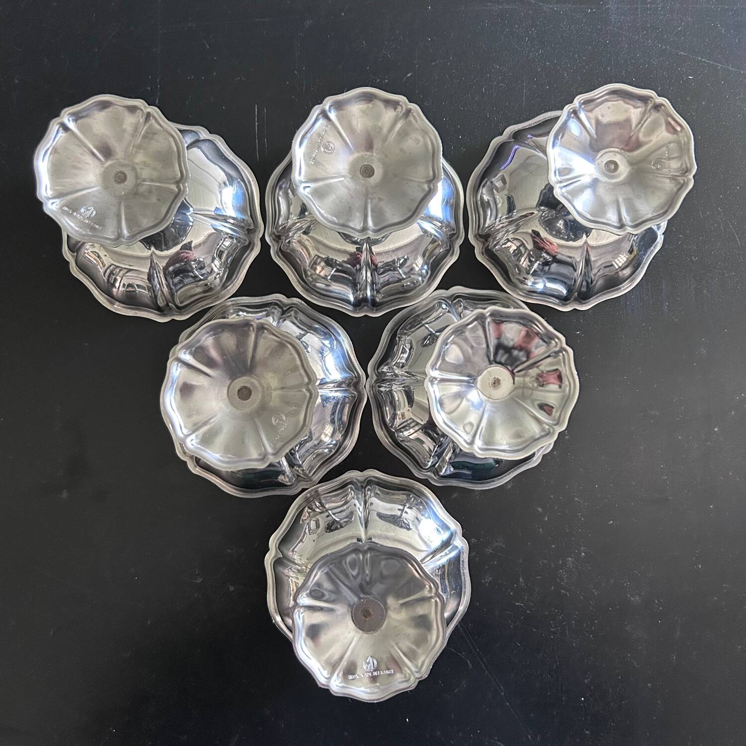 Service de 6 coupes à glaces
