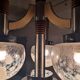 Large Italian Mid Century  Chandelier Pendant Murano Glass