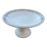 Saint-Amand fruit bowl on foot, new ceramic factories of the North, Molière model