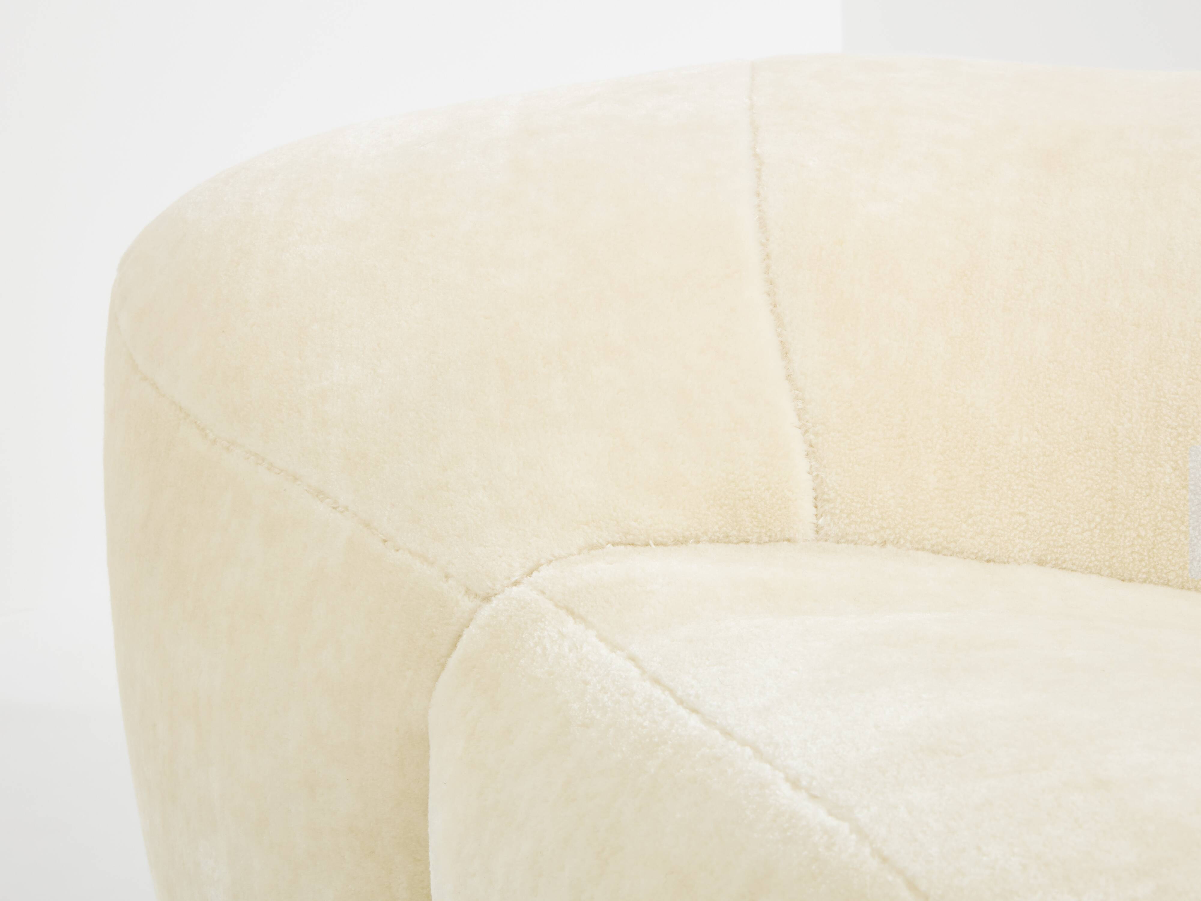 Croissant sofa by Raphaël Raffel for Honoré Paris 1970