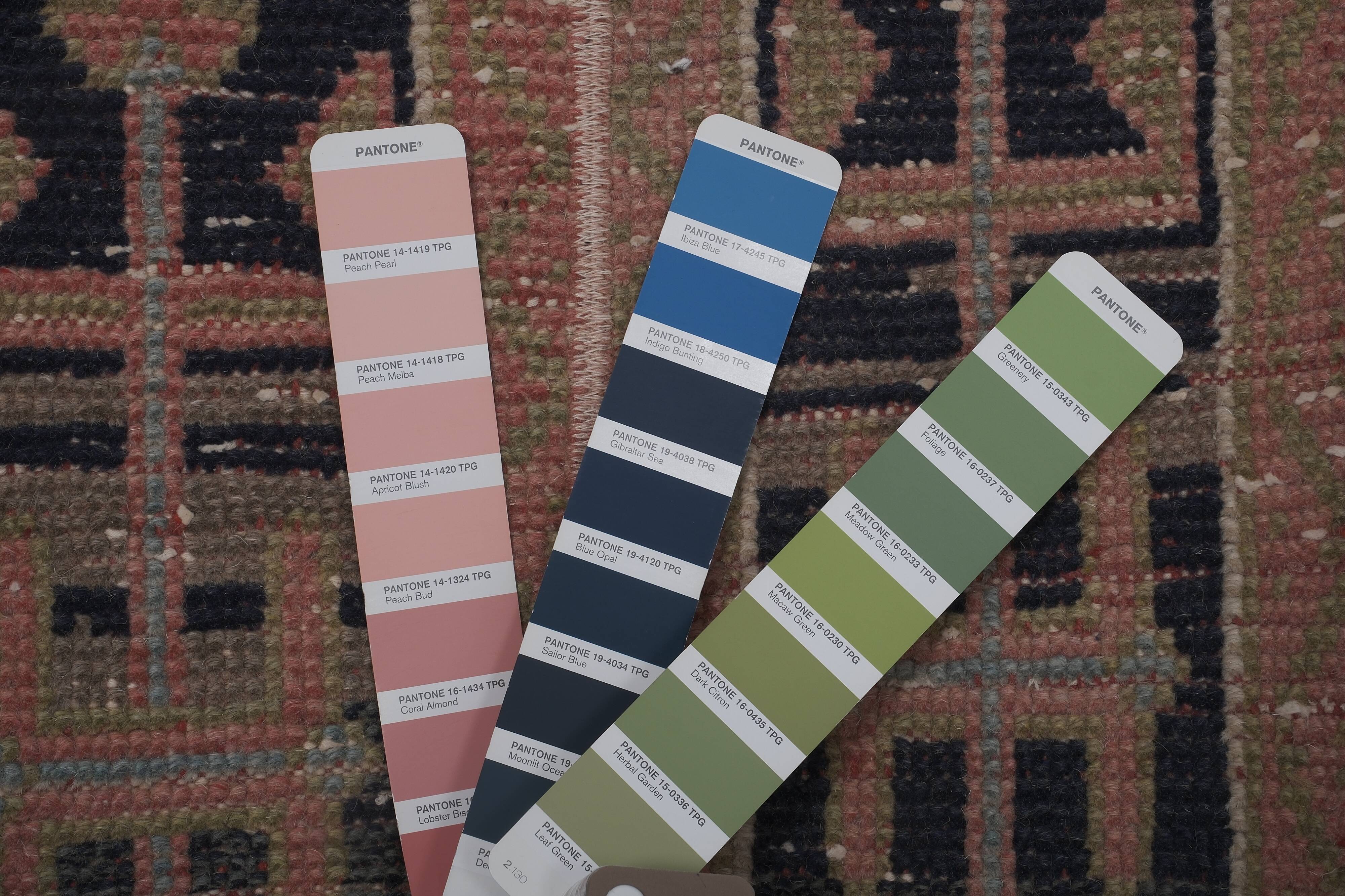 Vintage Turkish Oushak Handwoven Rug 48x297 cm