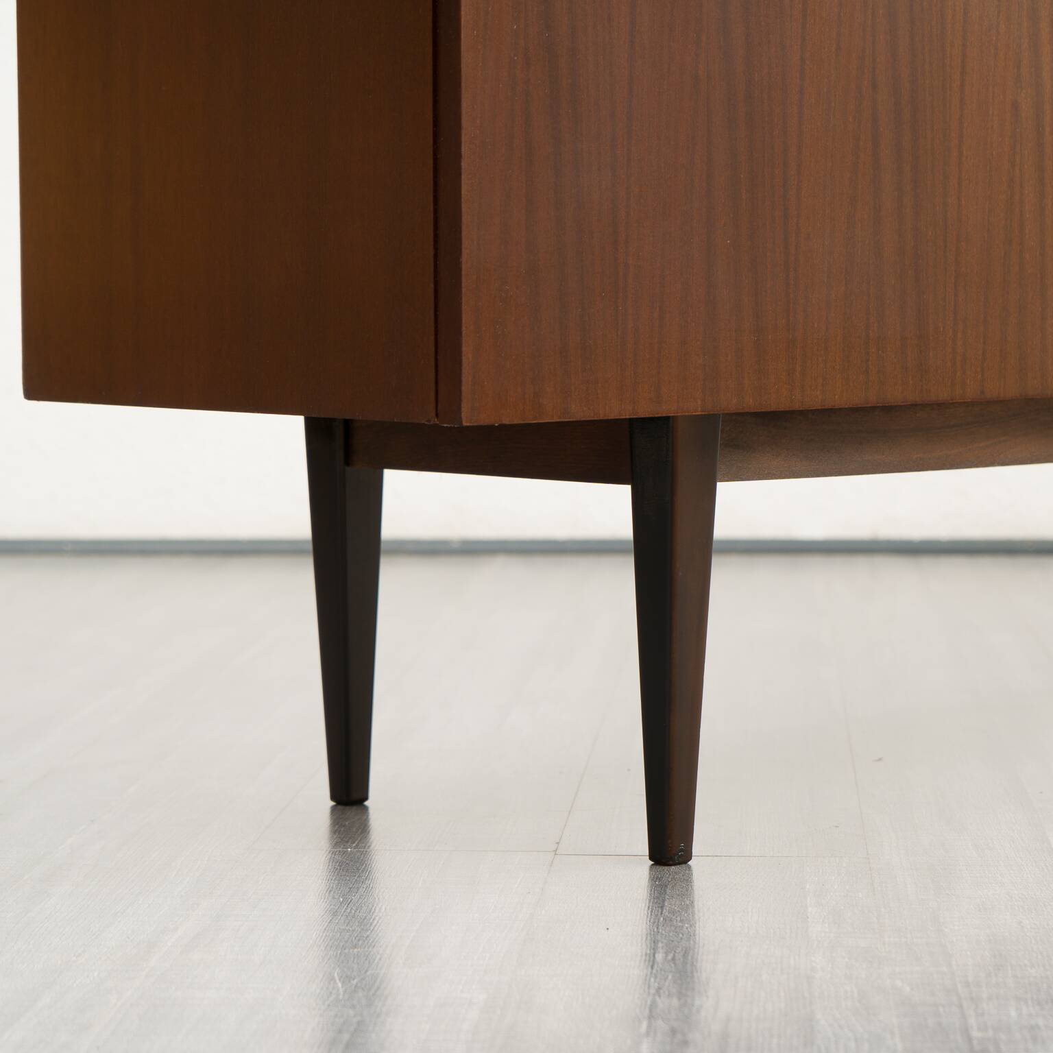 Vintage enfilade, dark walnut, restored, 220cm