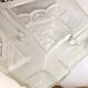 Art Deco Chandelier/Ceiling Light/Cast Glass Pyramid Shape & Angelo Frame