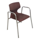 Set of Six Curved Beech Desk Chairs by Pagholz Flötotto with Armrests, Germ