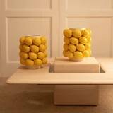Pair of large lemon vases in ceramic