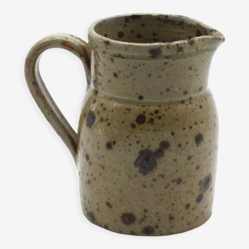 Milk jug in pyrite stoneware