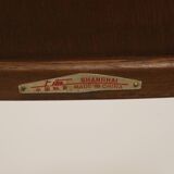 Set of 4 art deco folding chairs in cedar wood from the 1950s,