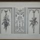 Room framed under glass "architecture and sculpture Louis XVI"