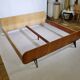 Vintage design double bed, 50s 60s