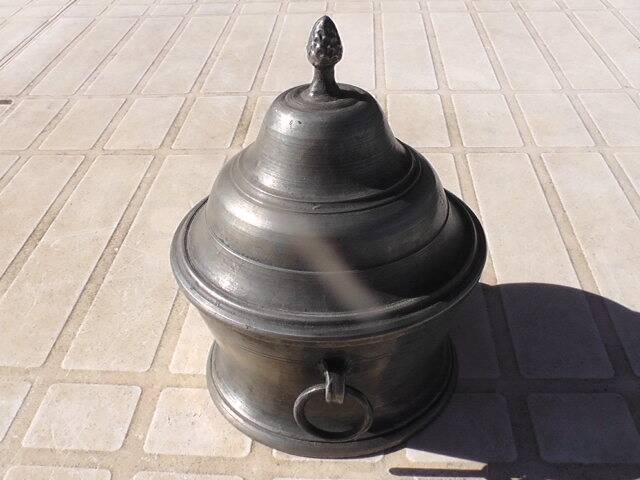 Pewter sugar pot