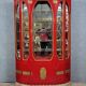 Important Art Deco period bookcase in lacquered wood and gilded bronze