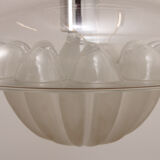 Vintage glass hanging lamp by Peill & Putzler, 1960