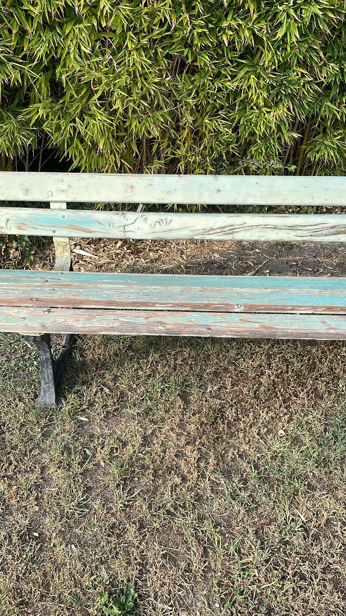 Antique garden bench