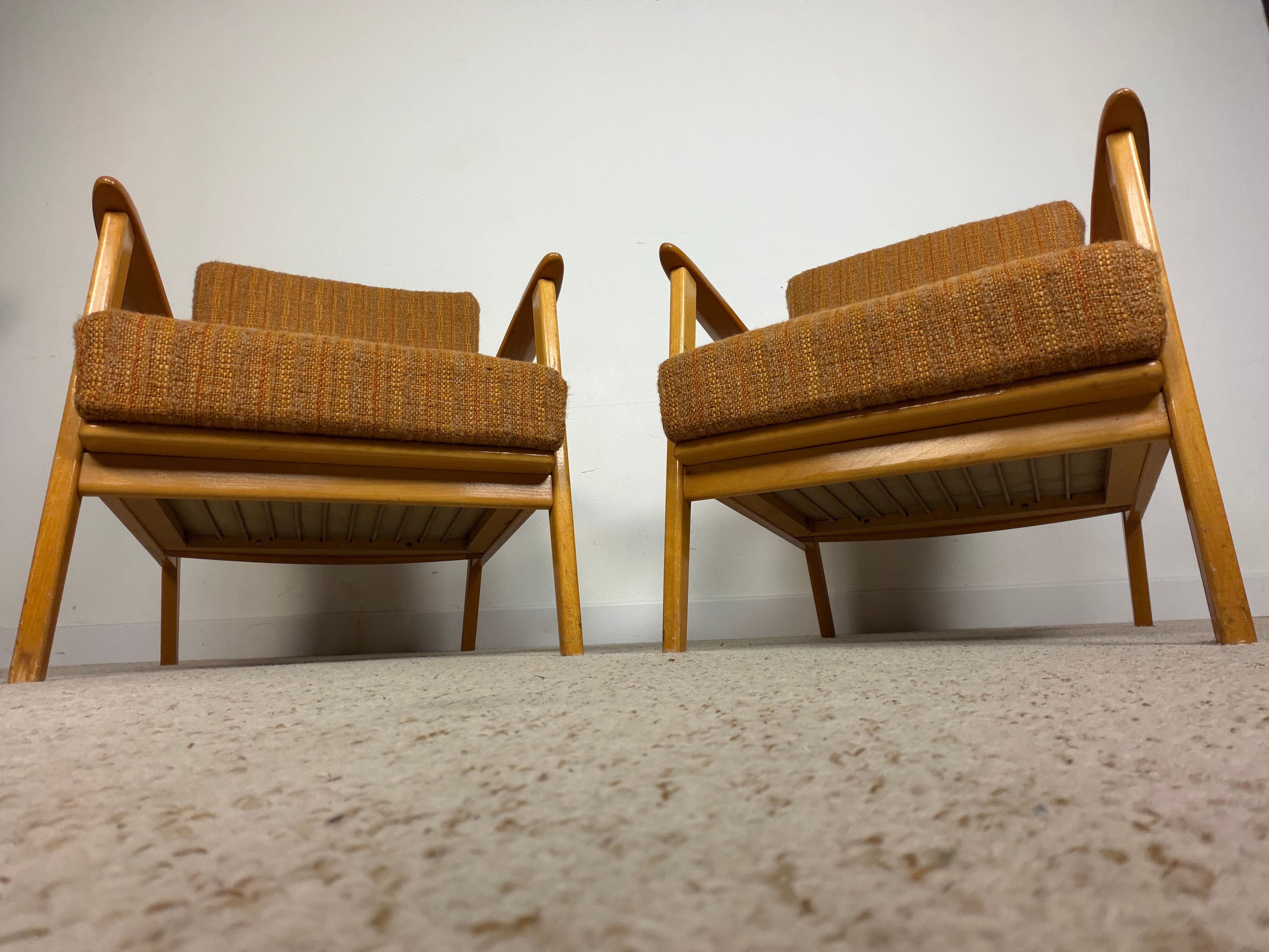 Paire de fauteuils vintage scandinaves