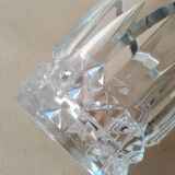 Vintage DArques Crystal Ice Bucket Diamond Tips