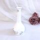 Fine porcelain soliflore vase with floral decoration England Staffordshire