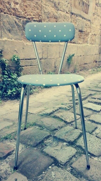 Set of four vintage chairs from the 1960s.